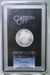 1881-CC Morgan Silver Dollar PCGS GSA Hoard MS64 #0979 - Picture 1 of 4