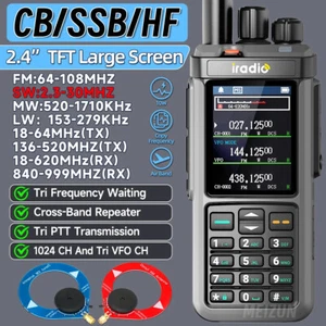 UV-98 PLUS Multi Band 10W Cross Band Repeater 2,4" duży ekran Walkie Talkie Nowy - Zdjęcie 1 z 34
