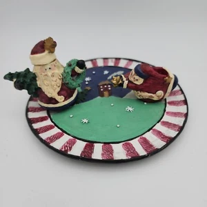 Vintage Mini 4pc. Christmas Santa Tea Set - Picture 1 of 5