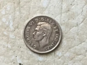 RARE Canada SILVER 10 cent WW2 1940’S UK coin Lot 16 *ONE COIN EACH PURCHASE * - Picture 1 of 5