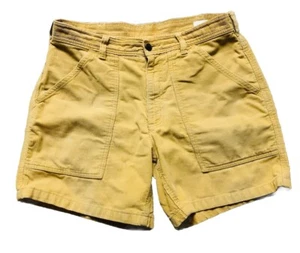 Patagonia Organic Cotton Cord Utility Shorts Men’s 32 Yellow Corduroy 6” *wear - Picture 1 of 13