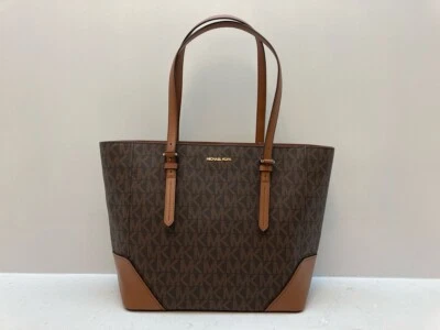 Michael Kors-Aria Grande Logo Bolso de Mano Cartera Marrón Equipaje Bolso Nuevo con Etiquetas Nuevo con Etiquetas Foto 1 de 4