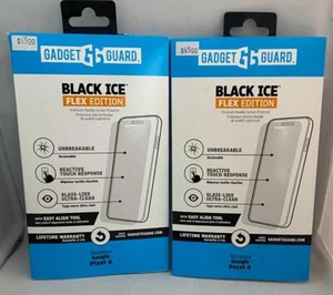 2 Pack Gadget Guard Black Ice Flex Tempered Glass for Google Pixel 6 - Clear - Picture 1 of 3
