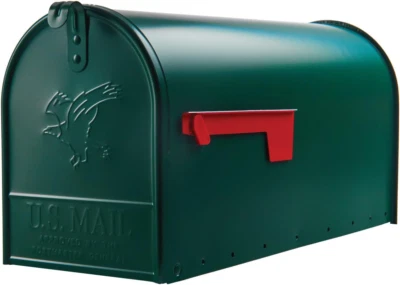 Gibraltar Mailboxes Elite Large Capacity Galvanized Steel Green, Post-Mount Mail - Image 1 of 4