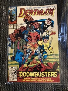 Deathlok #5 Marvel Comics 1991 X-men Fantastic Four Souls Cyber-Folk Part 4 of 4 - Picture 1 of 2