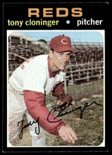 1971 Topps #218 Tony Cloninger   Baseball Cincinnati Reds
