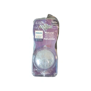 Dual 2 Pack Philips Avent Flow 5 Natural Response Nipple 6 M+ - 4 Total Sealed - Picture 1 of 4