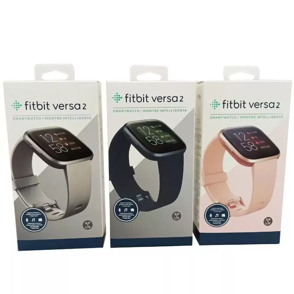 NEW Fitbit Versa 2 Health & Fitness Authentic Activity Tracker Smartwatch - S+L