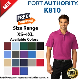 Port Authority K810 Mens Short Sleeve SuperPro React Stylish Polo Shirt - Picture 1 of 18
