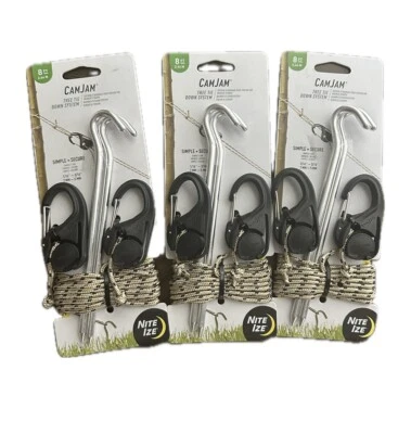 Nite-Ize NCJ-25-2R3 Cord Tightener 3-2 Pack 8ft Rope - Image 1 of 2