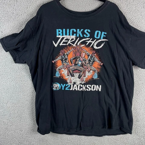 Bucks of Jericho T Shirt Mens 3XL Black Y2Jackson The Young Bucks Chris  AEW WWE Cover