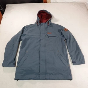 Columbia Parka Jacket Mens Large Blue Waterproof Chore Barn Interchange Outdoor - Picture 1 of 20
