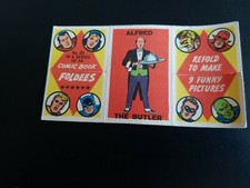 COMIC BOOK FOLDEES #20 ALFRED THE BUTLER/BATMAN - SUPER HEROES - Topps 1966