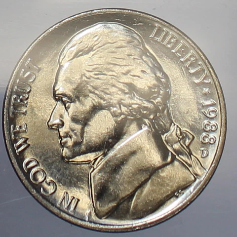 1988-D Full Step FS Gem BU Jefferson Nickel (SP) Cover