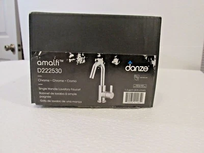 Torneira de lavatório Danze D222530 Amalfi cabo único, cromada nova em folha na caixa - Imagem 1 de 2