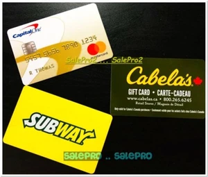 3x CAPITAL ONE - CABELA'S - SUBWAY ALWAYS FRESH FOOD COLLECTIBLE GIFT CARD LOT - Picture 1 of 2
