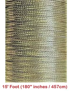 15' (457cm) x 0,35", Kupfer Masseband, verzinnt, Kabel/Draht, flach geflochten - Bild 1 von 1