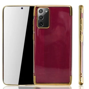 Etui na telefon komórkowy do Samsung Galaxy Note 20 Futerał ochronny Backcover Bumper Etui Złote - Zdjęcie 1 z 4