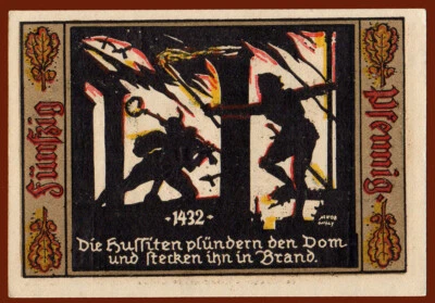 #38557 Spree, Germany 1921. Notgeld local banknote 50 pf. - Image 1 of 2