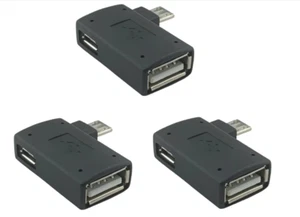 3 Pack OTG Cable Adapter for Fire TV Stick 4K Max/Cube/LitePowered Micro USB - Picture 1 of 6