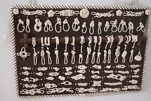 Tabla de nudos marineros náuticos marítimos de Master Knotter Alton Beaudoin RARA - Imagen 1 de 5