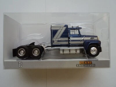BREKINA  1978 FORD LTL 9000 BLUE / SILVER    HO  1/87   PLASTIC - Image 1 of 3