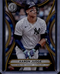 2025 Topps Tribute Gold #17 Aaron Judge 61/75 - Imagen 1 de 2