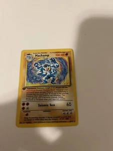 First Ed Machamp 8/102 Pokemon Base Set 1. Edition Shadowless Holographic WotC - Bild 1 von 3