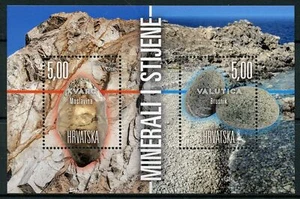 CROATIA  2018 MNH Minerals & Rocks Quartz 2v M/S Stamps - Picture 1 of 1