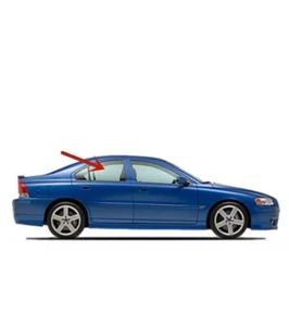 Fits 2001-2009 Volvo S60 4Dr Sedan Passenger Right Side Rear Door Window Glass. - Picture 1 of 4
