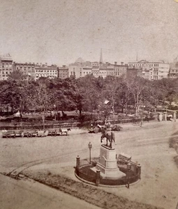 Antique 1870s Union Square Manhattan New York City Stereoview Old Photo - Picture 1 of 5