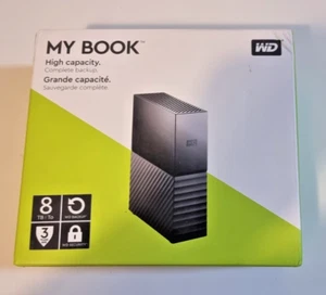 Western Digital My Book 8 TB Desktop External Hard Drive - Black - Picture 1 of 3