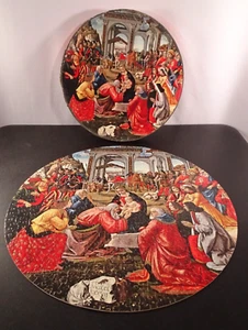 Vtg 1966 Springbok Circular Puzzle Adoration of the Magi by Domenico Ghirlandaio - Picture 1 of 24
