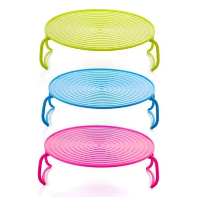 Practical Tray Double Tiered Microwave Plate Stacker for Busy Individual - Image 1 of 4