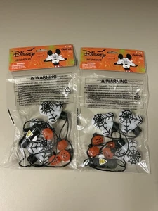 Lot of 2 Claire's Mickey Mouse Halloween Light-Up Necklace Festive Pumpkin - Picture 1 of 3