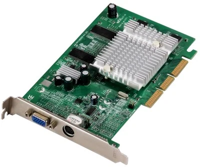 Graphics Card NVIDIA GEFORCE4 MX440 64MB A4-NV18DDR-A2-ZH ANV18A2P-64M AGP - Image 1 of 2