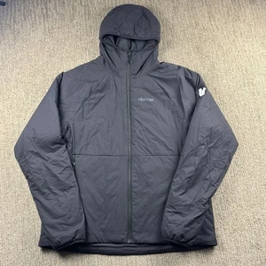 Marmot Mens XXL Novus Jacket Hooded Insulated PrimaLoft Black - Picture 1 of 10