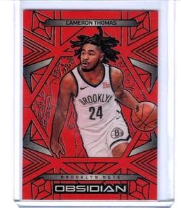 2024-25 Panini Obsidian Cameron Thomas Electric Etch Orange Flood #'ed 035/125 - Picture 1 of 1