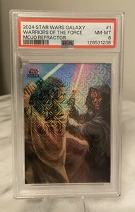 2024 Topps Star Wars Galaxy - Warriors Of The Force #1 MOJO 40/50 - PSA 8 - Picture 1 of 2