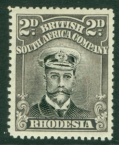 SG 312 Rhodesia 1923. 2d black & slate-purple. Lightly mounted mint CAT £55 - Picture 1 of 1