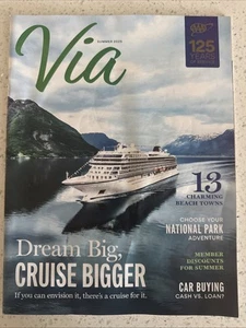 USA Travel Guide Cruise National Parks Via AAA Magazine Summer 2025 Free Ship - Imagen 1 de 3