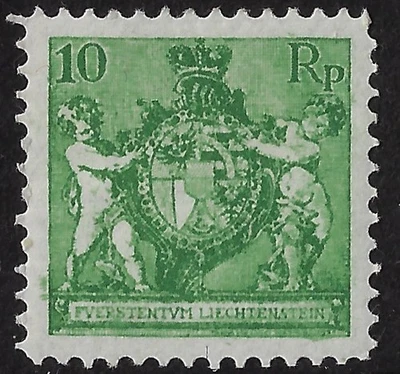 Liechtenstein Scott 73 MLH, p 11 ½ , VF, CV $21				  (a6846 - Image 1 of 3