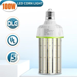 100 Watt LED Corn Light (Replace 400W MH/HPS) High Bay Corn Bulb E39 Mogul Base - Picture 1 of 10