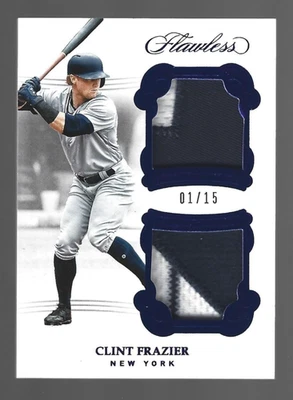 Clint Frazier 2018 Panini Flawless Dual Relics Patches 1/15 💲 - Imagem 1 de 3