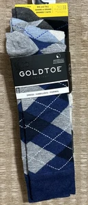 Goldtoe Men's 3-Pairs Dress Crew Socks Big And Tall 12 - 16 - NWT - Picture 1 of 7