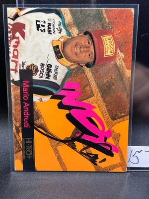 1993 Hi-Tech Indy - Mario Andretti #58 - On-Card Autograph - EX-NM+ - Image 1 of 2