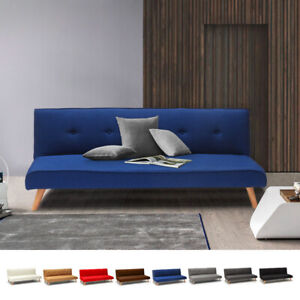 Sofá cama de tejido diseño moderno 2 plazas para salón y sala de estar clic-clac