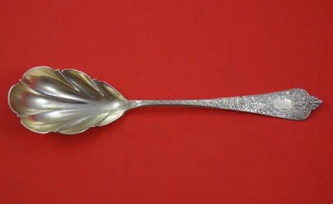 Queen Anne by Gorham Sterling Silver Berry Spoon GW 9" Cover