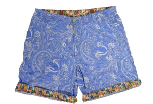 Robert Graham Blue Baracoa Paisley Shorts Mens 38 Beach Travel - Bild 1 von 7