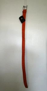 Krocoa Cayman Krokodil Gr. 34 Gürtel Vertikales Horn Rückschnitt Orange - Bild 1 von 7